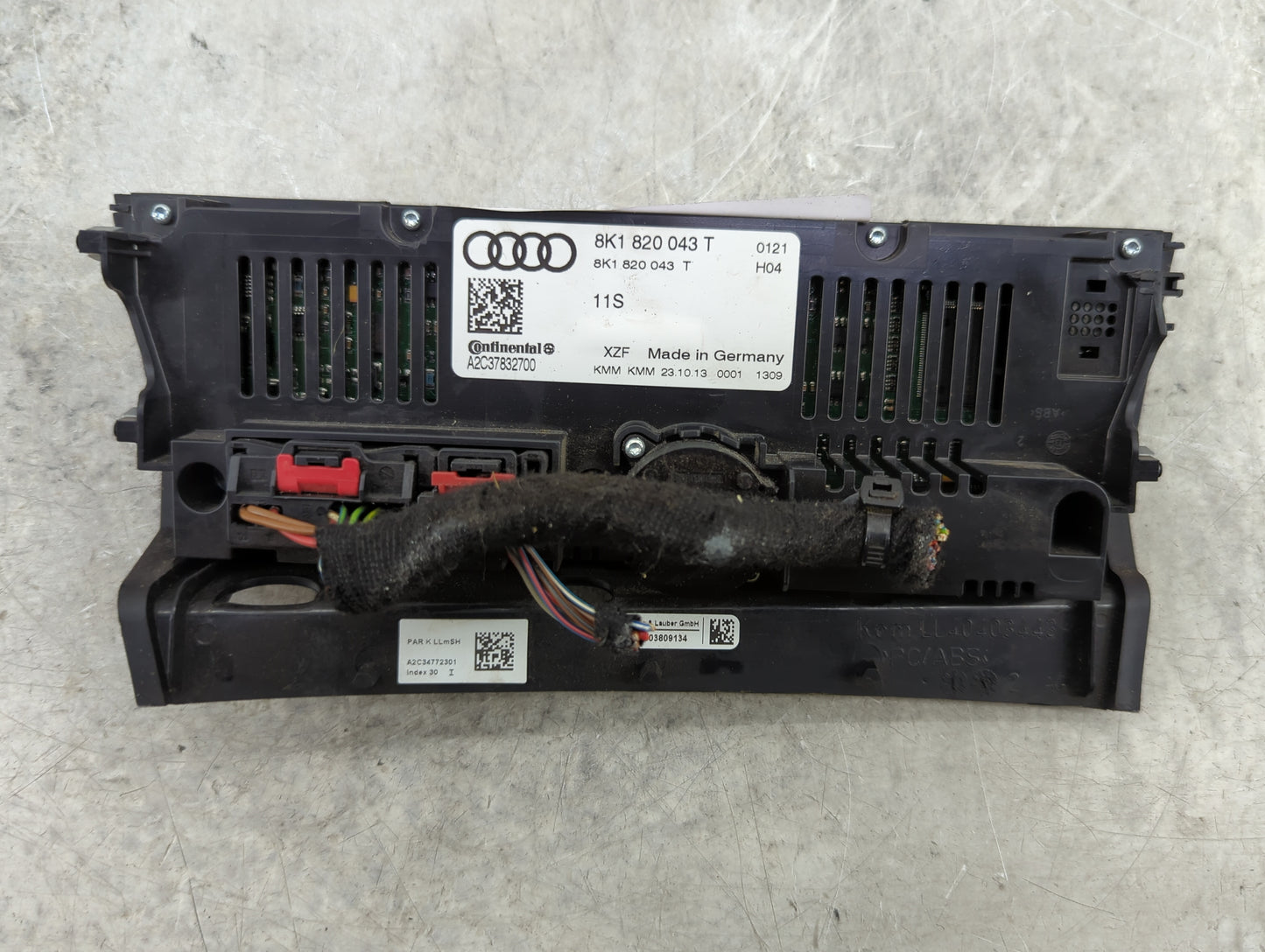 2013-2016 Audi S4 Climate Control Module Temperature AC/Heater Replacement P/N:8K1 820 043 T Fits Fits 2013 2014 2015 2016 2
