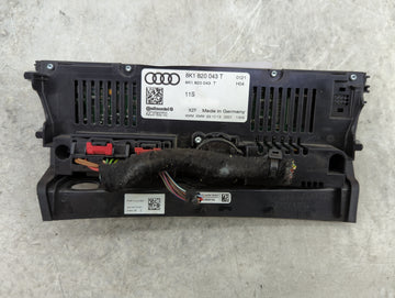 2013-2016 Audi S4 Climate Control Module Temperature AC/Heater Replacement P/N:8K1 820 043 T Fits Fits 2013 2014 2015 2016 2017 OEM Used Auto Parts