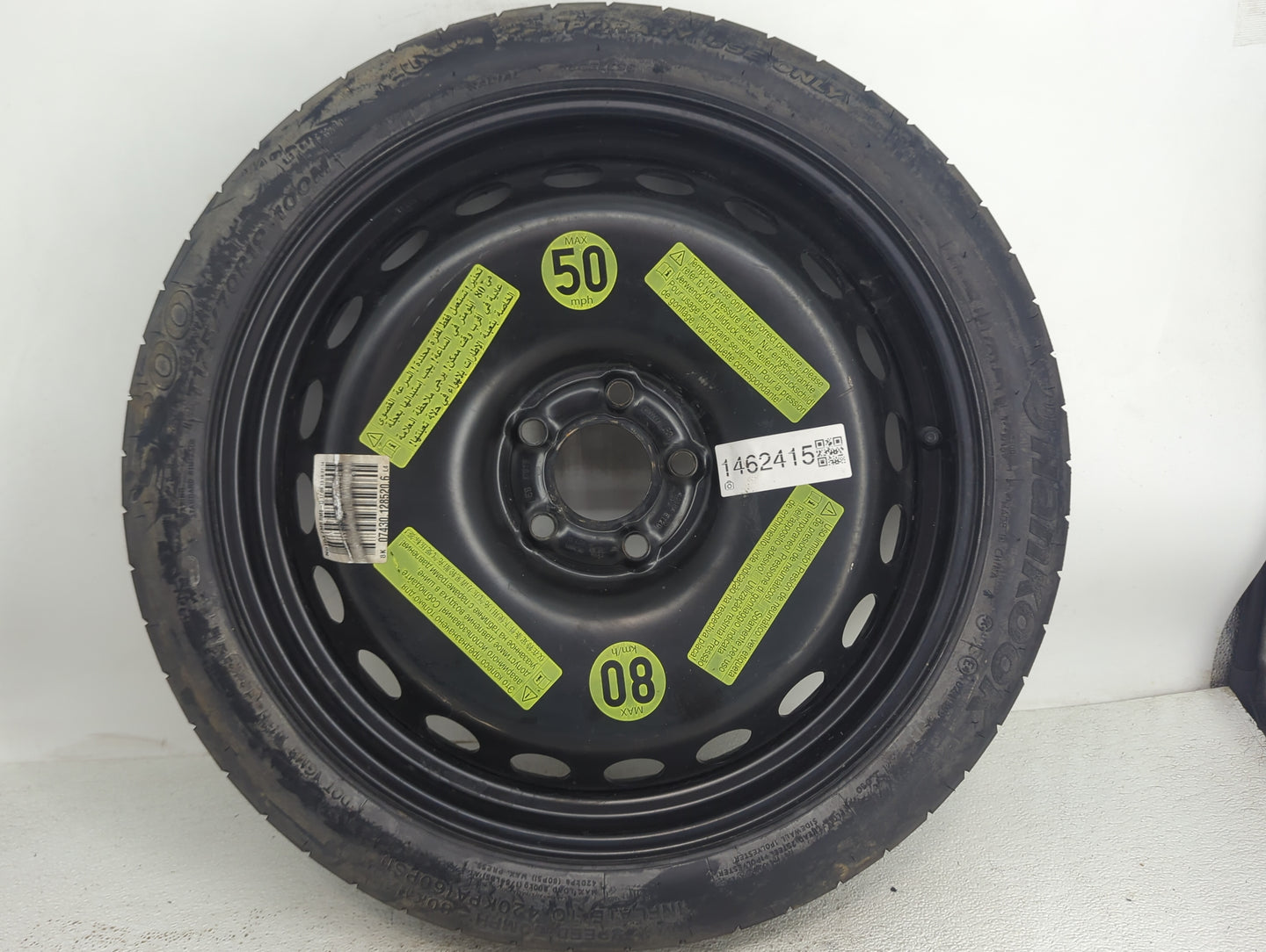 2014 Audi S4 Spare Donut Tire Wheel Rim Oem - Oemusedautoparts1.com
