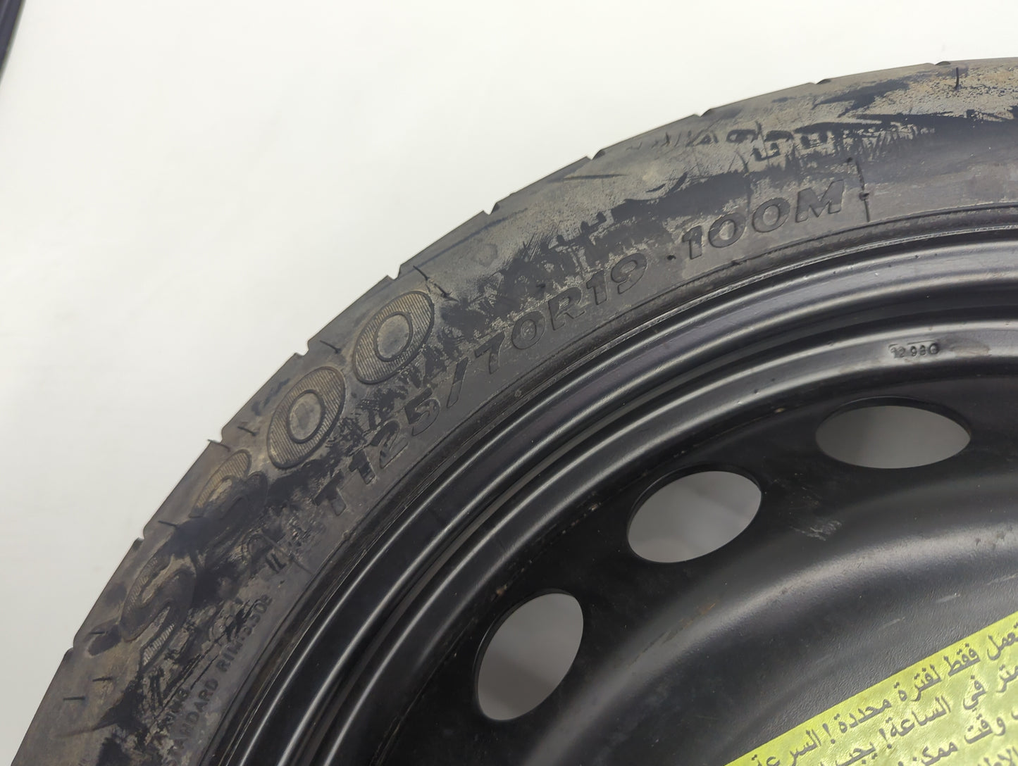 2014 Audi S4 Spare Donut Tire Wheel Rim Oem - Oemusedautoparts1.com