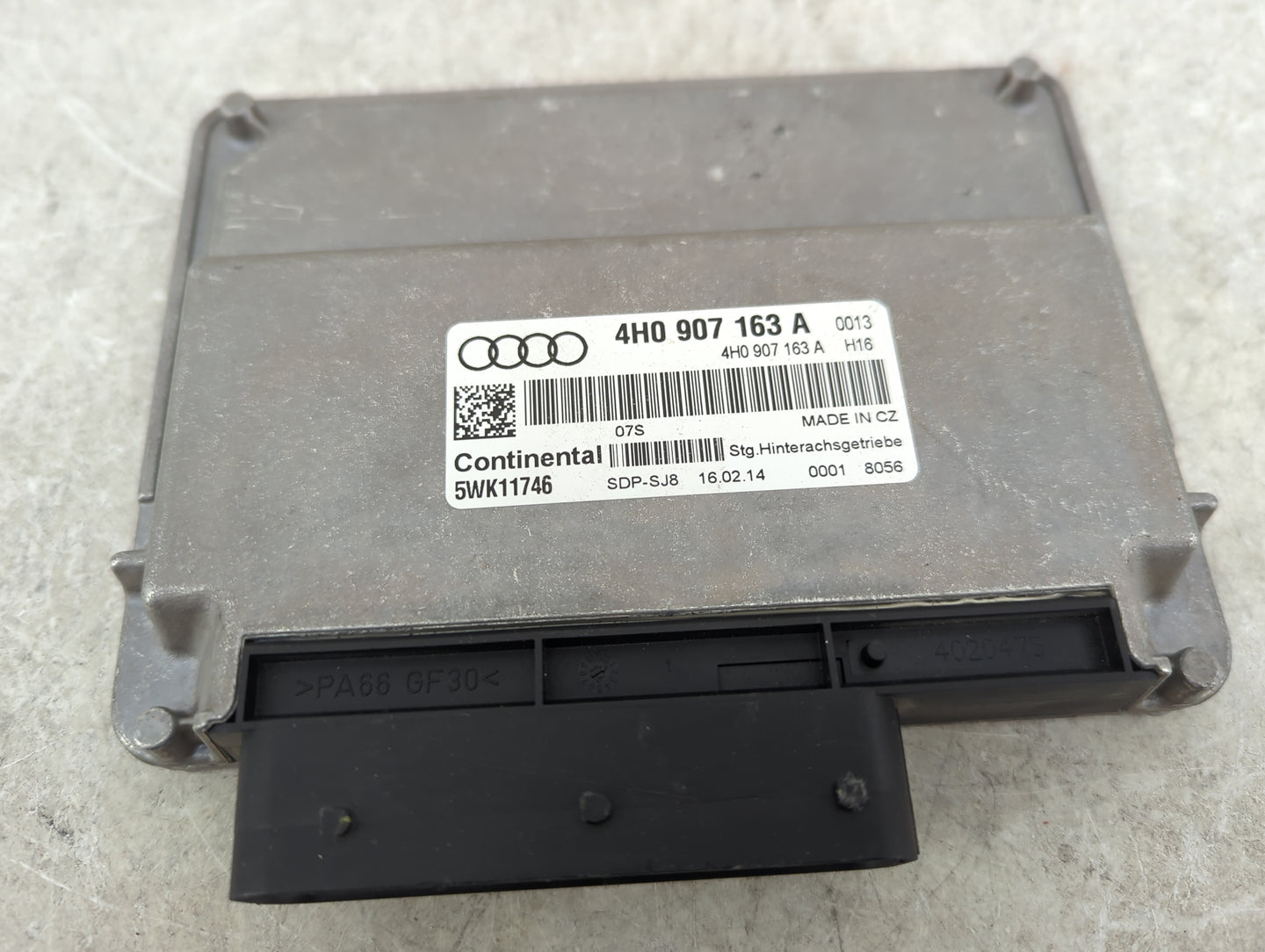 2013-2015 Audi S7 Differential Lock Control Module 4h0907163a|5wk11746 - Oemusedautoparts1.com