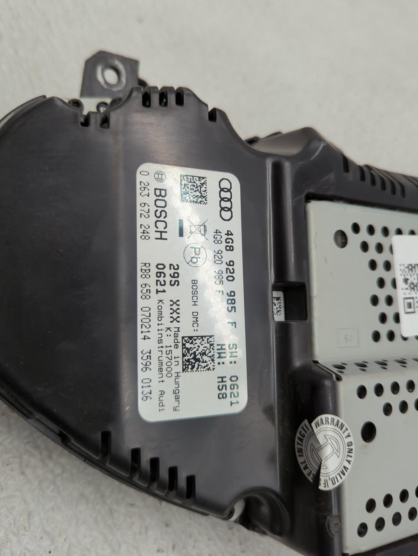 2014 Audi S7 Instrument Cluster Speedometer Gauges P/N:4G8920985F 0263672248 Fits OEM Used Auto Parts - Oemusedautoparts1.co