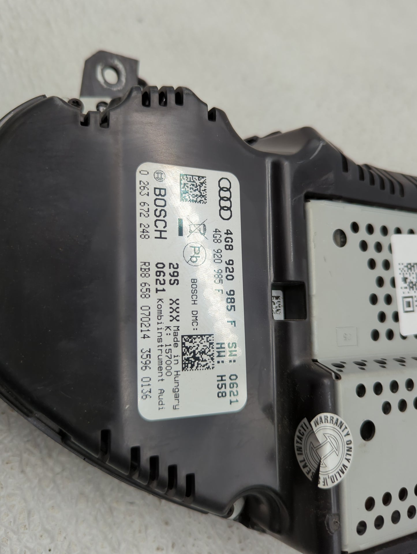 2014 Audi S7 Instrument Cluster Speedometer Gauges P/N:4G8920985F 0263672248 Fits OEM Used Auto Parts - Oemusedautoparts1.co