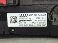 2014-2016 Audi S7 Climate Control Module Temperature AC/Heater Replacement P/N:4G0 820 043 AM 4G0 820 043 AE Fits OEM Used A