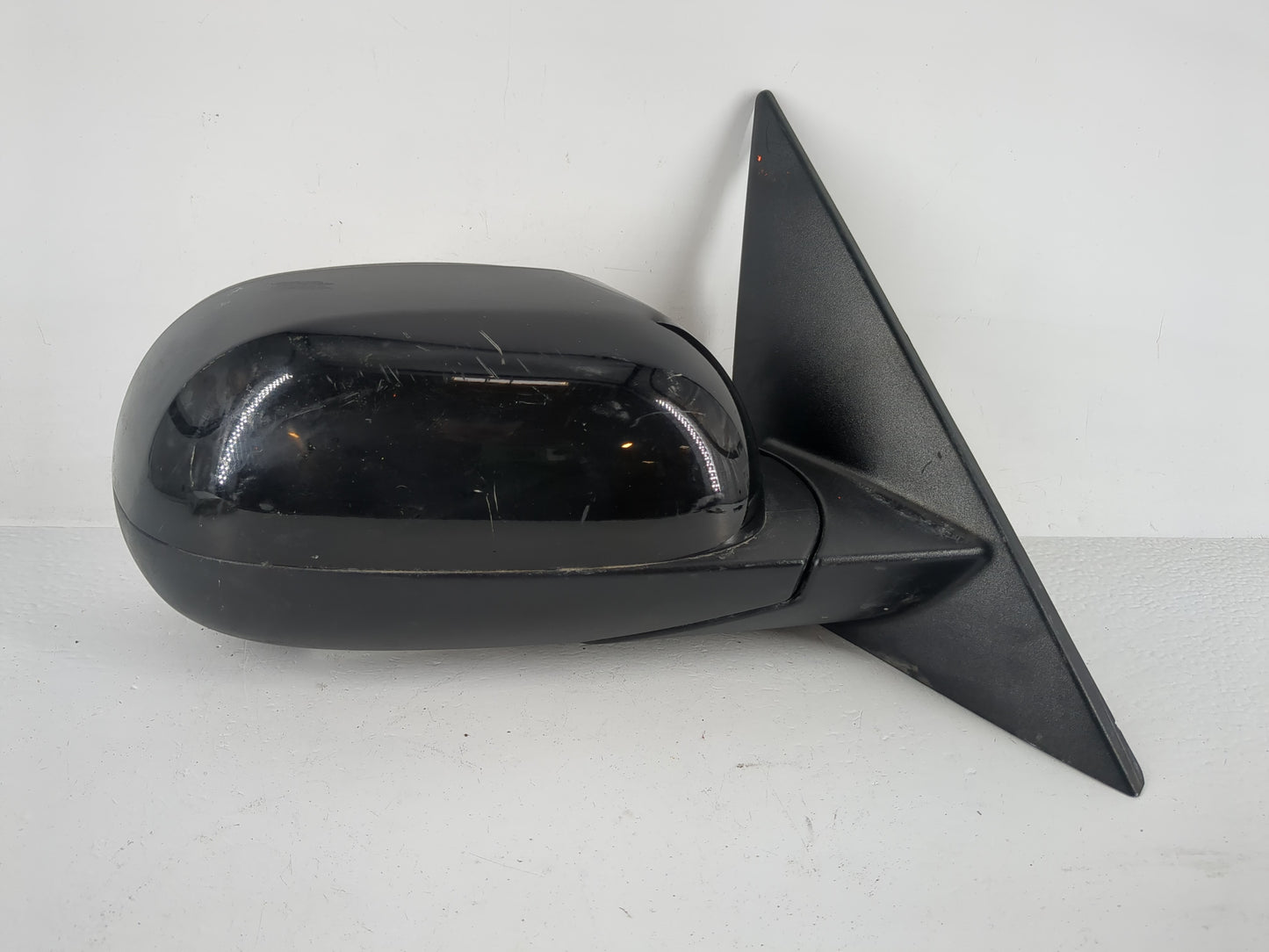 Blank Key Kia Passenger Right Side View Manual Door Mirror Black - Oemusedautoparts1.com