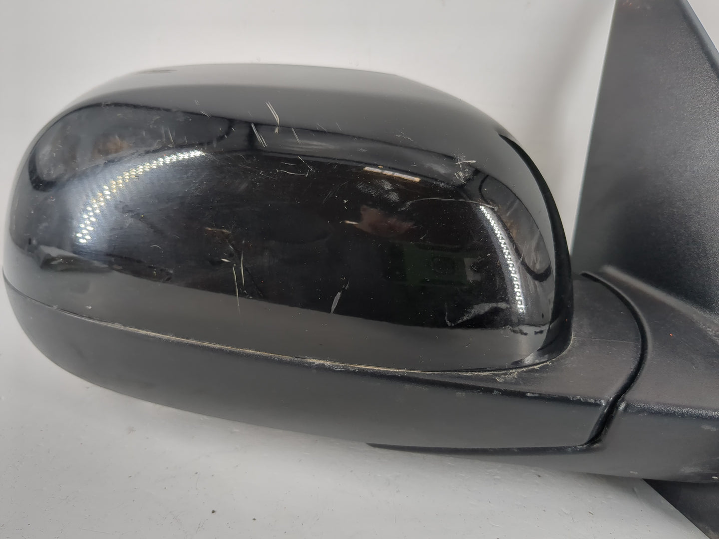 Blank Key Kia Passenger Right Side View Manual Door Mirror Black - Oemusedautoparts1.com