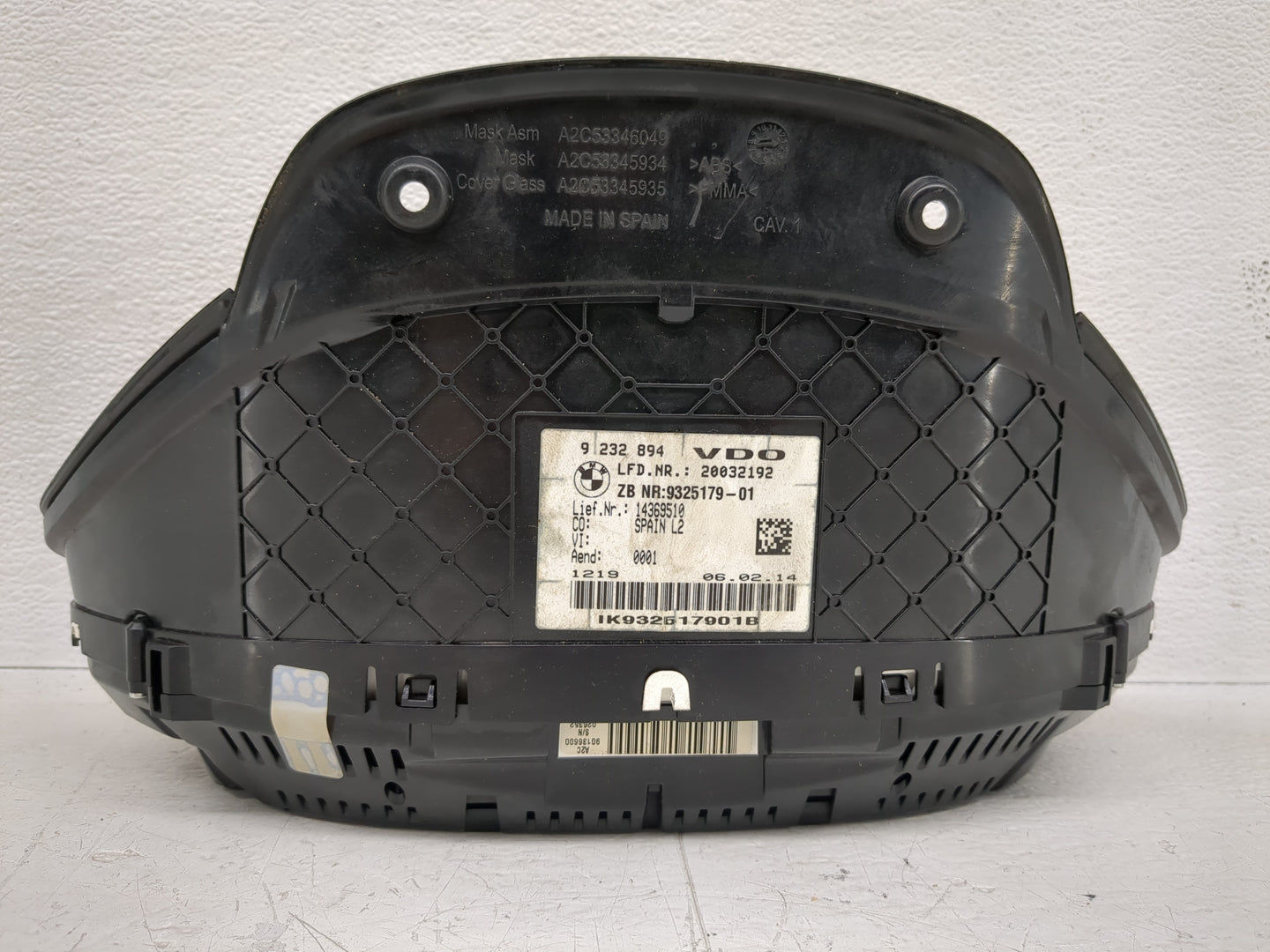 2013-2018 Bmw 320i Instrument Cluster Speedometer Gauges P/N:9325179-01 Fits Fits 2012 2013 2014 2015 2016 2017 2018 2019 20