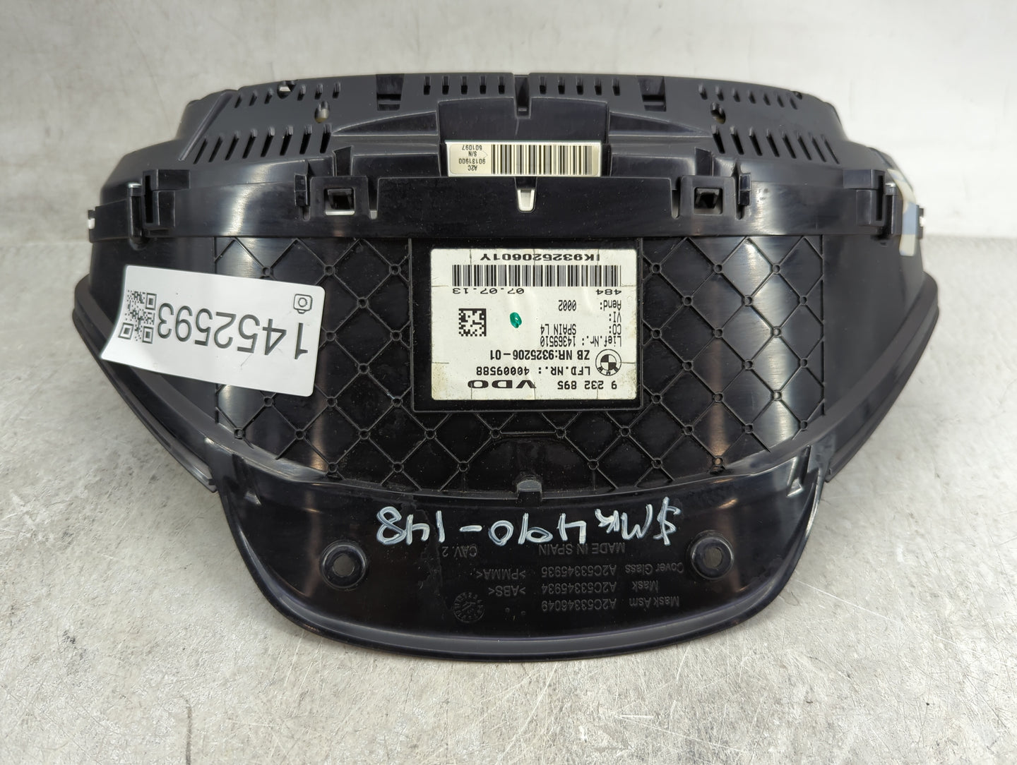 2013-2014 Bmw 320i Instrument Cluster Speedometer Gauges P/N:14369510 40009588 Miles: Fits Fits 2012 2013 2014 2015 2016 OEM