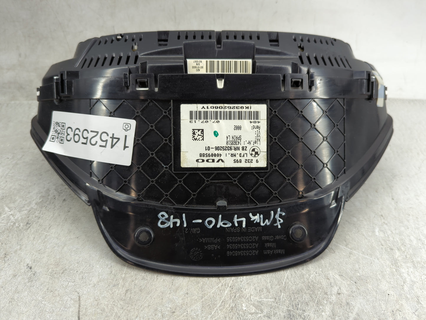 2013-2014 Bmw 320i Instrument Cluster Speedometer Gauges P/N:14369510 40009588 Miles: Fits Fits 2012 2013 2014 2015 2016 OEM