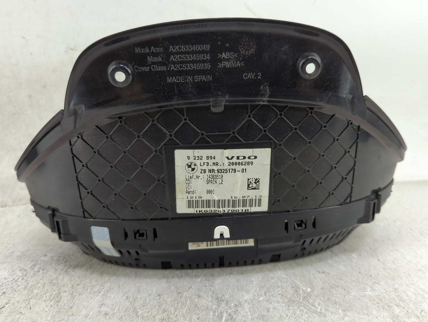 2013-2018 Bmw 320i Instrument Cluster Speedometer Gauges P/N:9 232 894 Miles: Fits OEM Used Auto Parts - Oemusedautoparts1.c