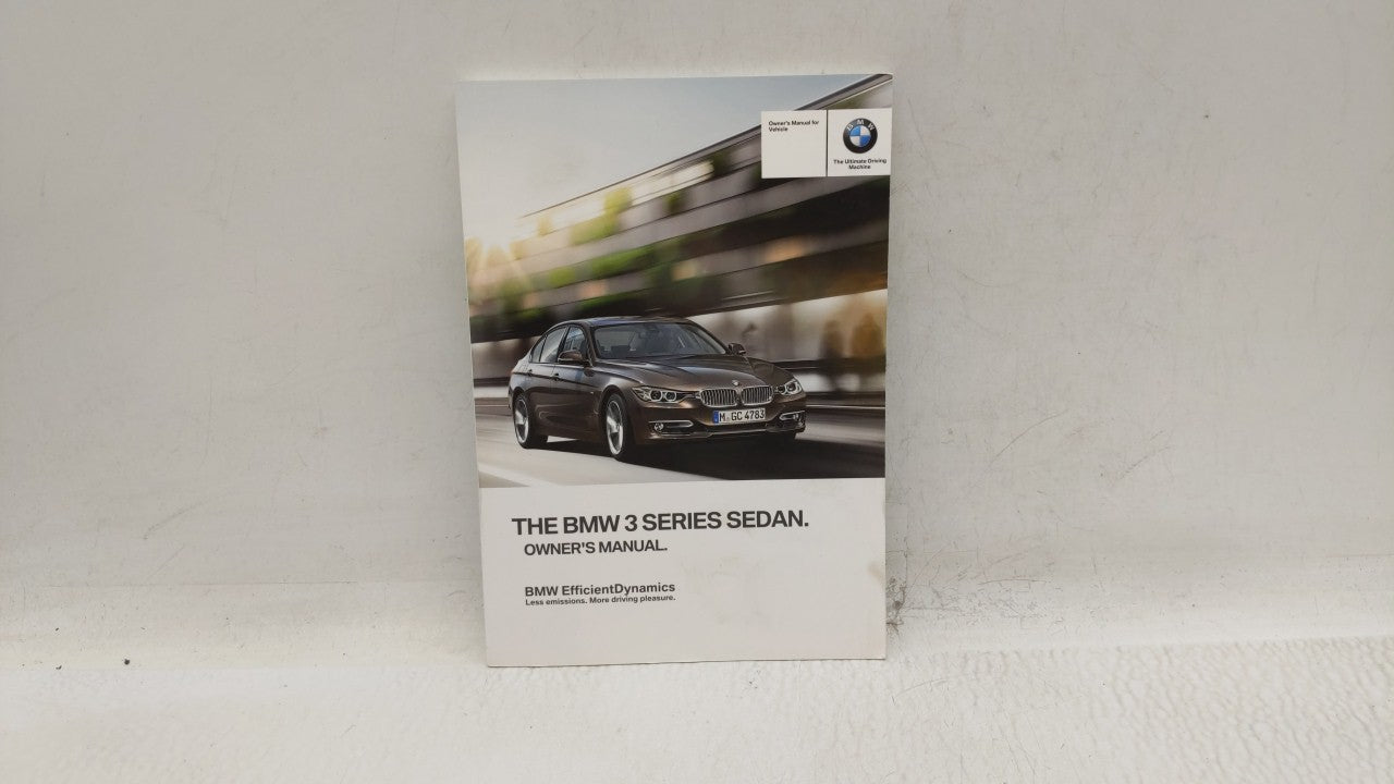 2014 Bmw 320i Owners Manual Book Guide OEM Used Auto Parts - Oemusedautoparts1.com
