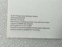 2014 Bmw 320i Owners Manual Book Guide OEM Used Auto Parts - Oemusedautoparts1.com