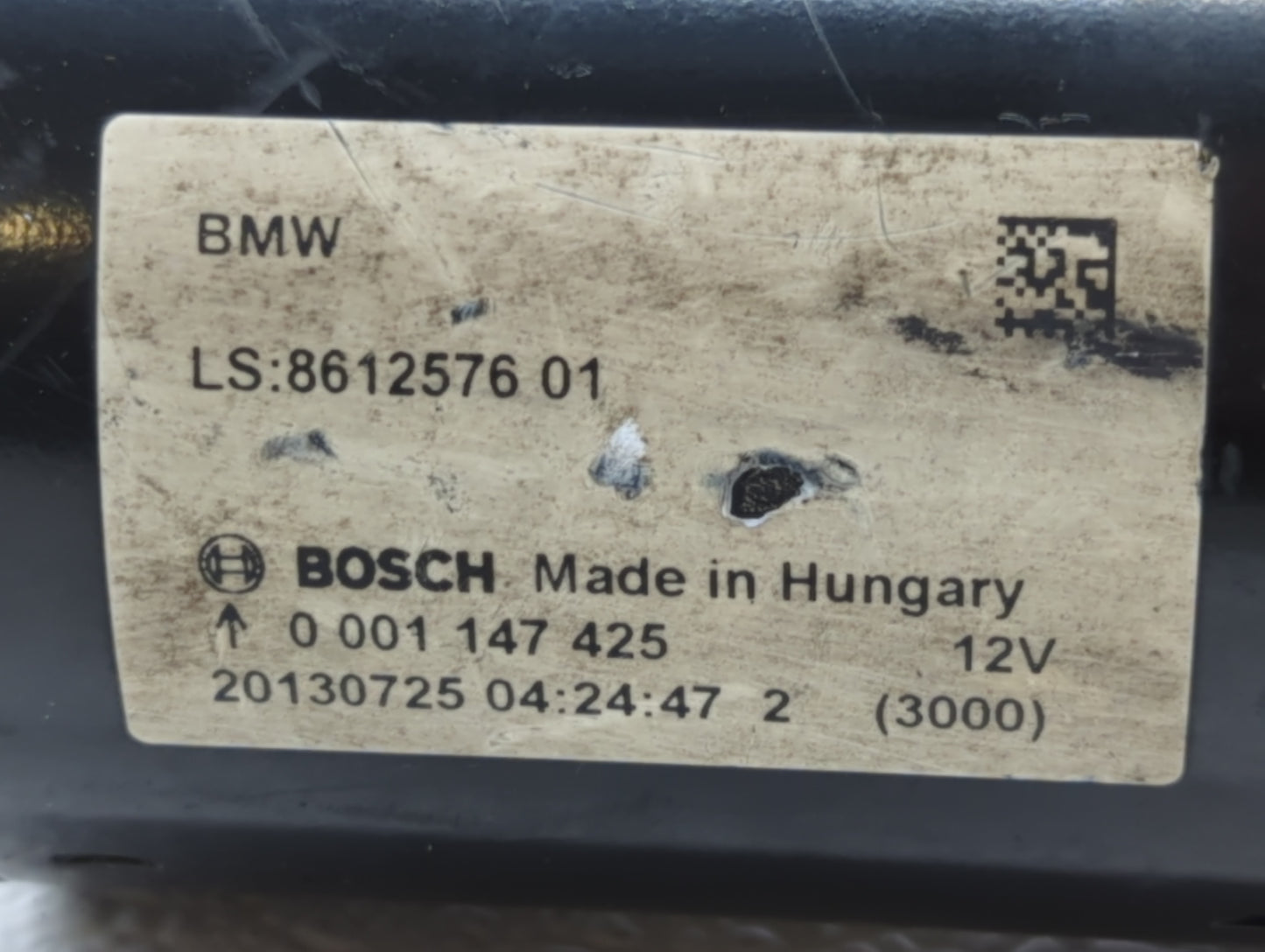 2014-2018 Bmw 320i Car Starter Motor Solenoid OEM P/N:0 001 147 425 Fits Fits 2012 2013 2014 2015 2016 2017 2018 OEM Used Au