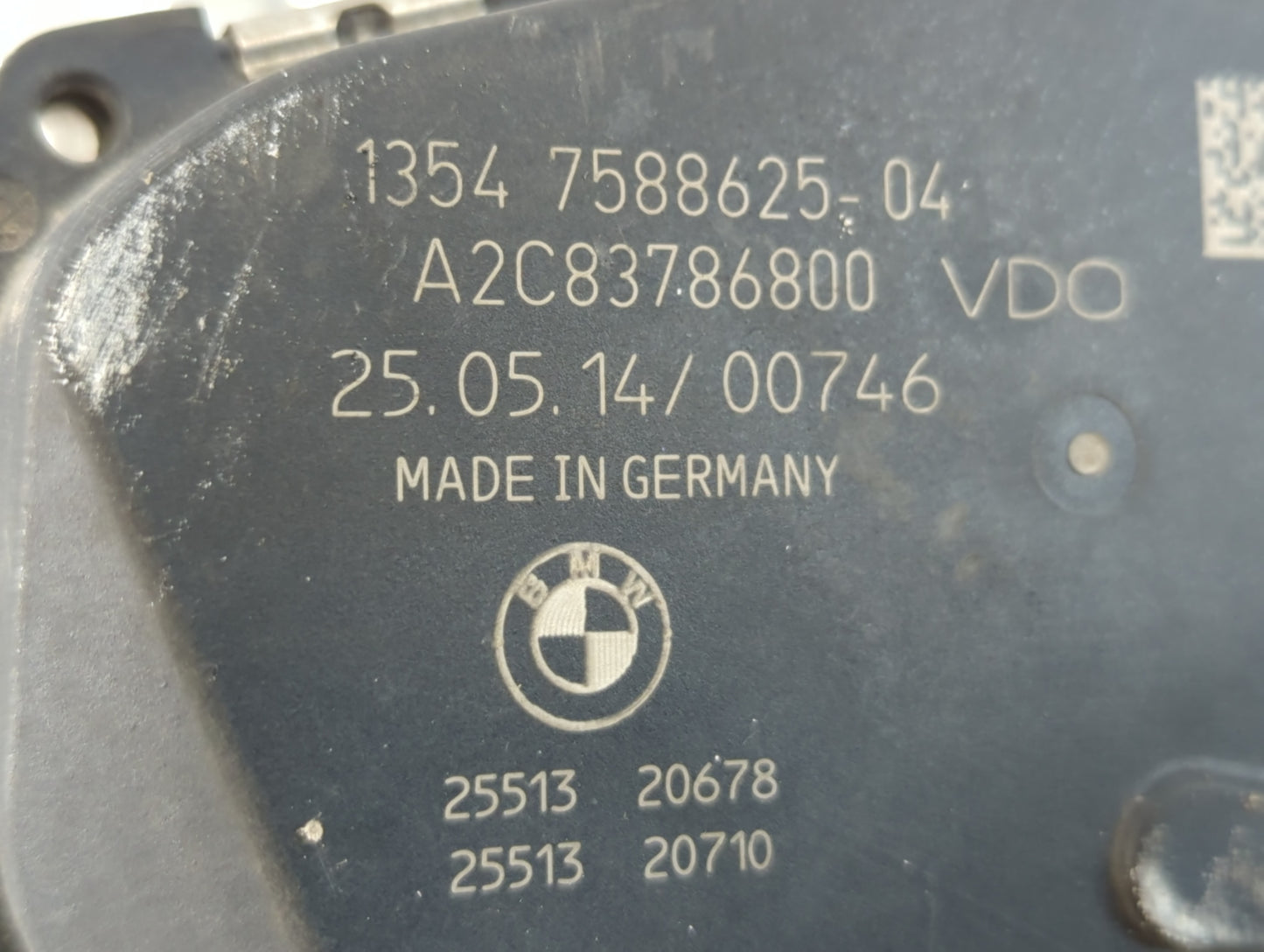 2012-2018 Bmw 320i Throttle Body P/N:1354 7588625-04 Fits Fits 2012 2013 2014 2015 2016 2017 2018 OEM Used Auto Parts - Oemu