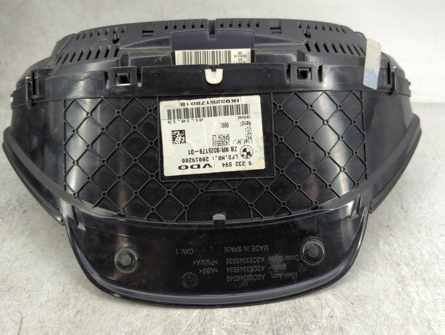 2014 Bmw 328 Instrument Cluster Speedometer Gauges P/N:9232895 9325206-01, 14369510, 30150834, IK932520601Y Miles: Fits OEM 