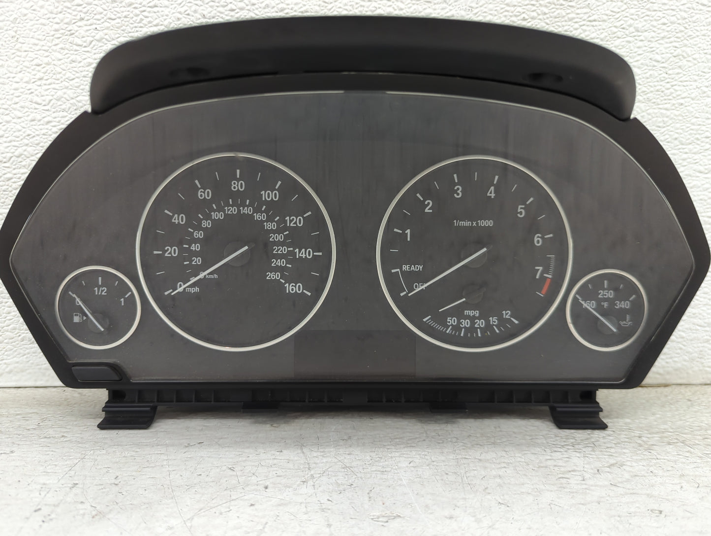 2014 Bmw 328 Instrument Cluster Speedometer Gauges P/N:9232895 9325206-01, 14369510, 30150834, IK932520601Y Miles: Fits OEM 
