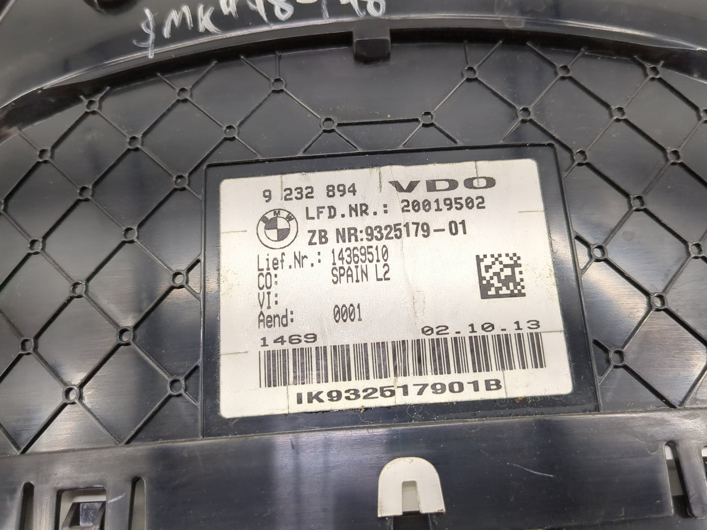 2014 Bmw 328i Instrument Cluster Speedometer Gauges P/N:9232894 9325179-01, 14369510, IK932517901B Miles:83K Fits OEM Used A