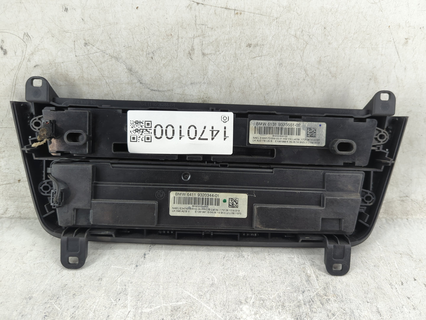 2014-2016 Bmw 328i Climate Control Module Temperature AC/Heater Replacement P/N:9323551-02 9320344-01 Fits OEM Used Auto Par