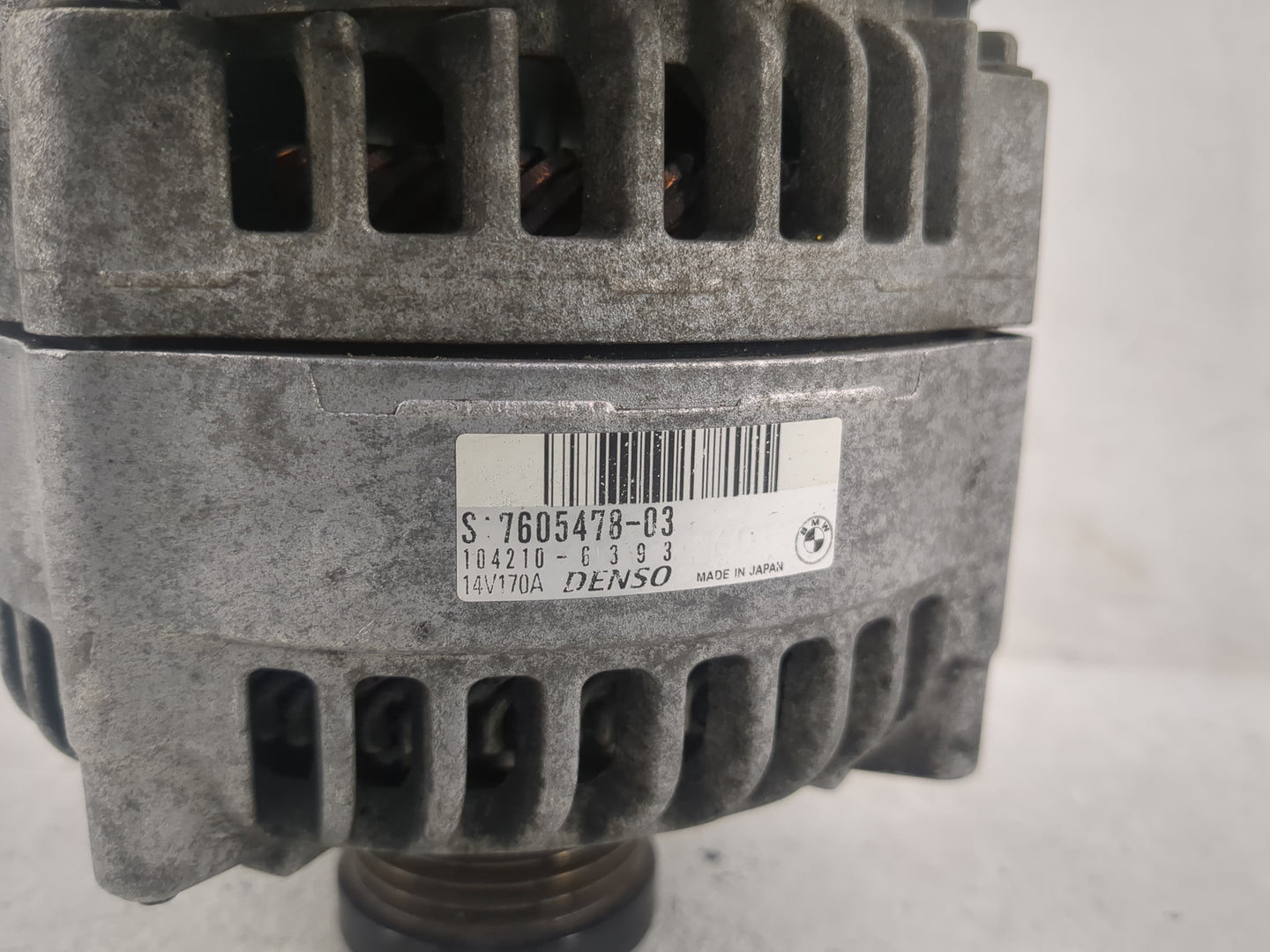 2012-2016 Bmw 328i Alternator Replacement Generator Charging Assembly Engine OEM P/N:104210-0393 7605478-03 Fits OEM Used Au