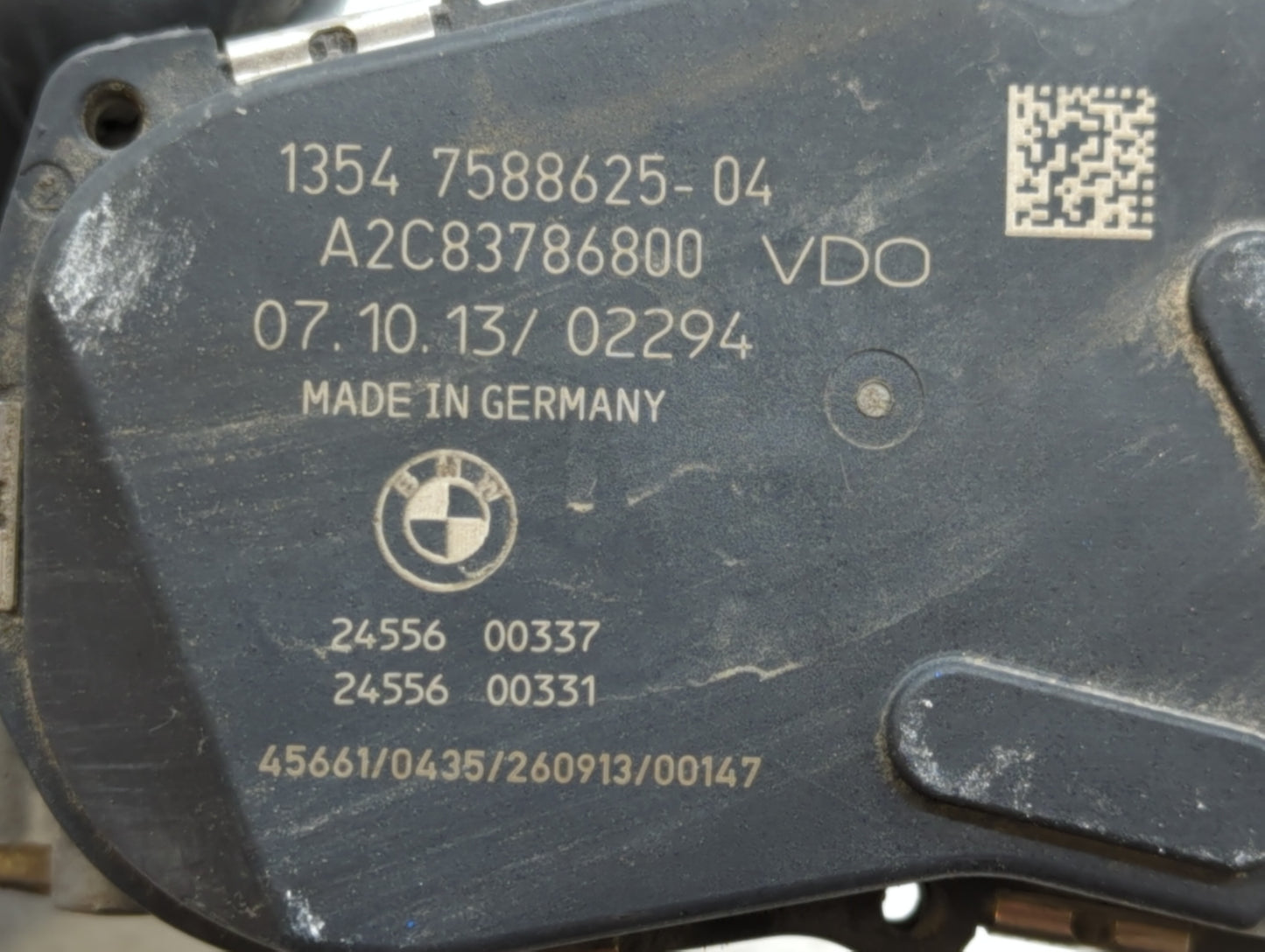 2012-2016 Bmw 328i Throttle Body P/N:A2C53355204 1354 7588625 Fits Fits 2012 2013 2014 2015 2016 2017 2018 OEM Used Auto Par