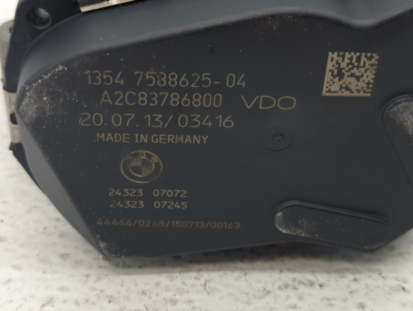 2012-2016 Bmw 328i Throttle Body P/N:1354 7588625-04 1354 7588625-03 Fits Fits 2012 2013 2014 2015 2016 2017 2018 OEM Used A