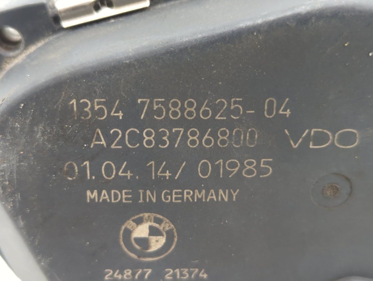 2014 Bmw 328i Throttle Body P/N:1354 7588625-04 AG9E-9F991-AA Fits OEM Used Auto Parts - Oemusedautoparts1.com