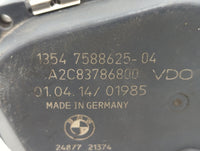 2014 Bmw 328i Throttle Body P/N:1354 7588625-04 AG9E-9F991-AA Fits OEM Used Auto Parts - Oemusedautoparts1.com