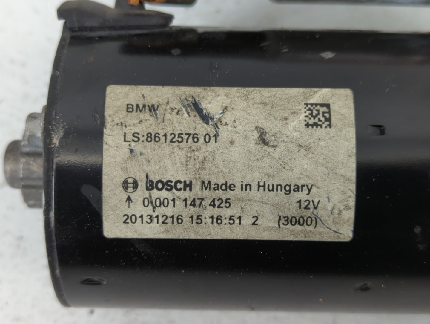2013-2016 Bmw 328i Car Starter Motor Solenoid OEM P/N:8612576 01 Fits Fits 2012 2013 2014 2015 2016 2017 2018 OEM Used Auto 