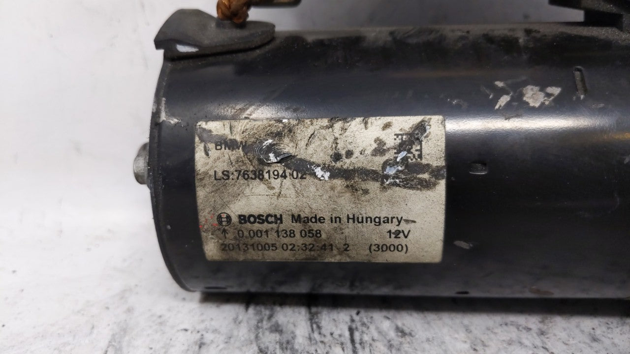 2013-2016 Bmw 328i Car Starter Motor Solenoid OEM P/N:8612576 7638194 Fits Fits 2012 2013 2014 2015 2016 2017 2018 OEM Used 