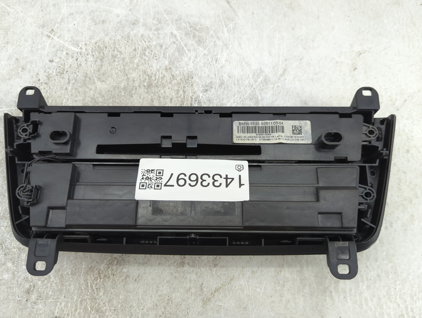 2014 Bmw 335 Climate Control Module Temperature AC/Heater Replacement P/N:61319261103 9261103-04 Fits OEM Used Auto Parts - 