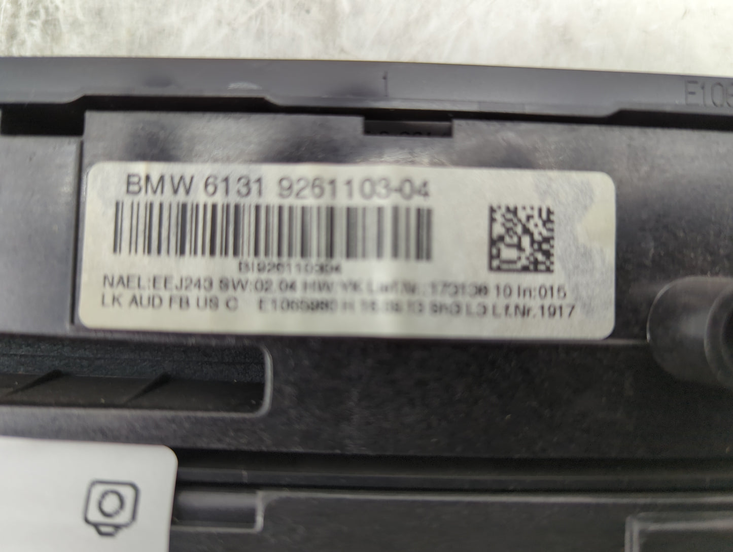 2014 Bmw 335 Climate Control Module Temperature AC/Heater Replacement P/N:61319261103 9261103-04 Fits OEM Used Auto Parts - 