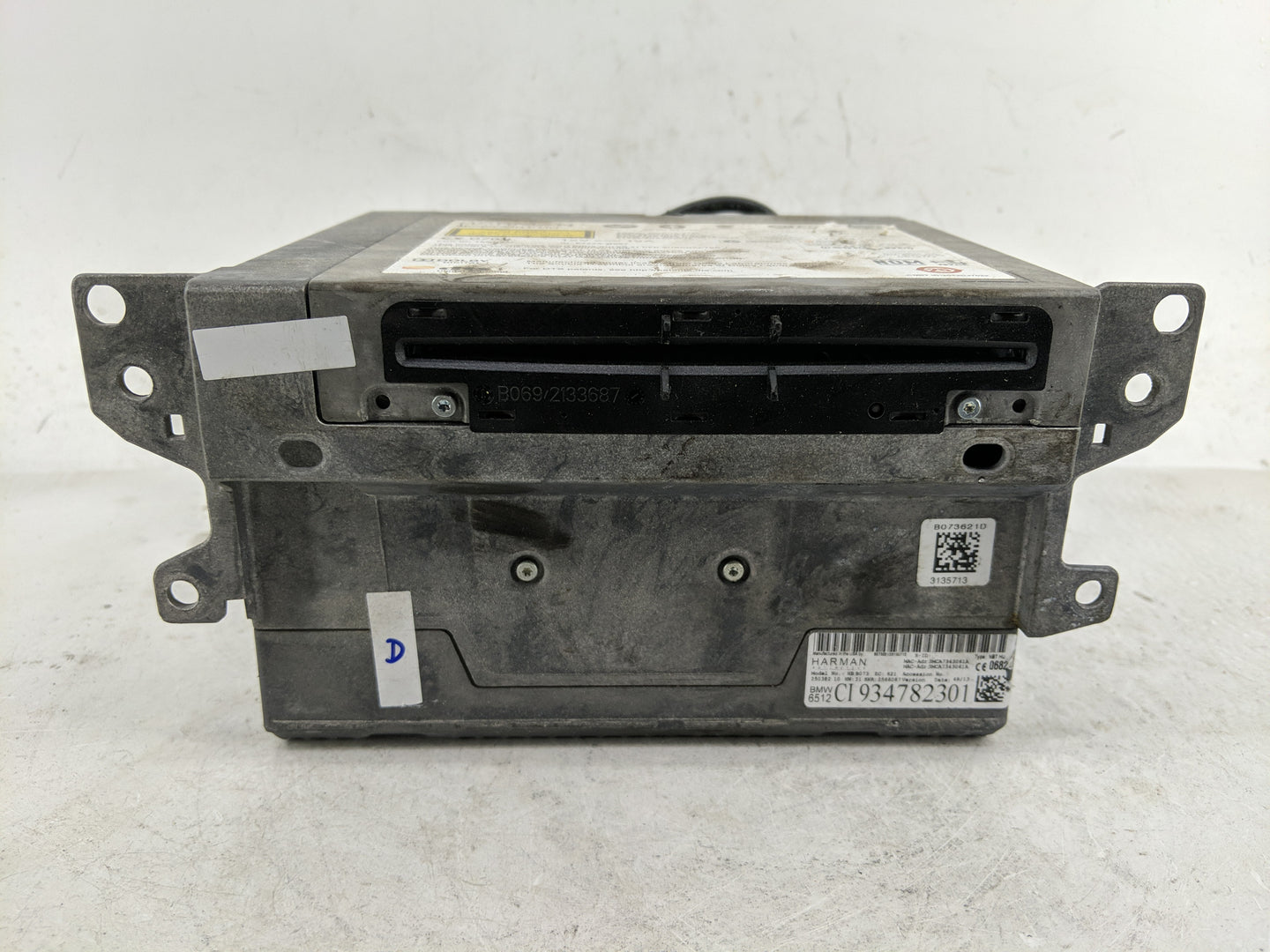 2014-2015 Bmw 335i Radio AM FM Cd Player Receiver Replacement P/N:934782301 Fits Fits 2014 2015 2016 OEM Used Auto Parts - O