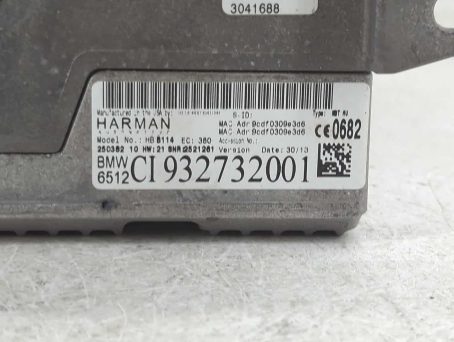 2012-2015 Bmw 335i Radio AM FM Cd Player Receiver Replacement P/N:932732001 Fits Fits 2012 2013 2014 2015 2016 OEM Used Auto