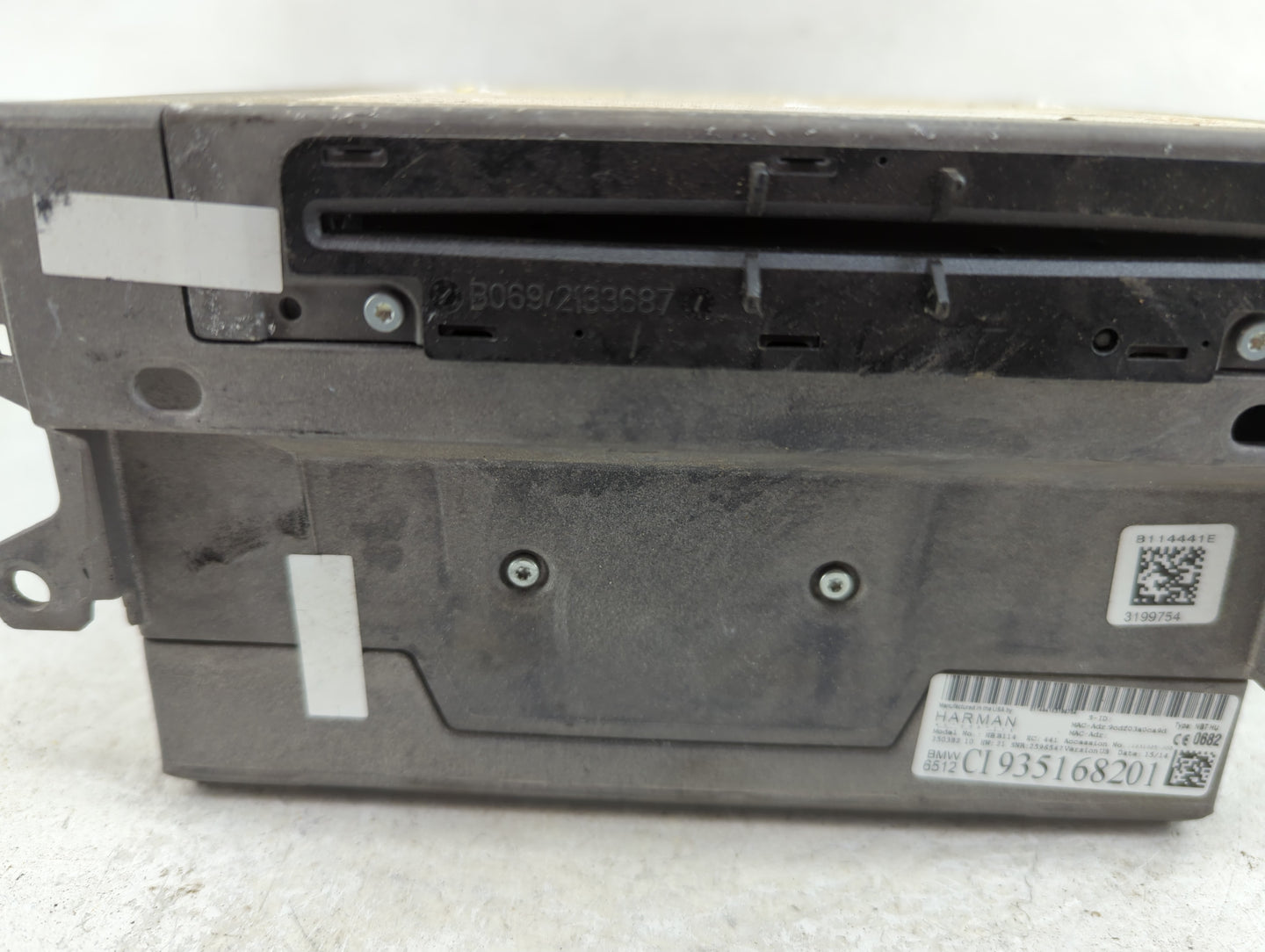 2014-2015 Bmw 335i Radio AM FM Cd Player Receiver Replacement P/N:935168201 Fits Fits 2014 2015 2016 2017 2019 OEM Used Auto