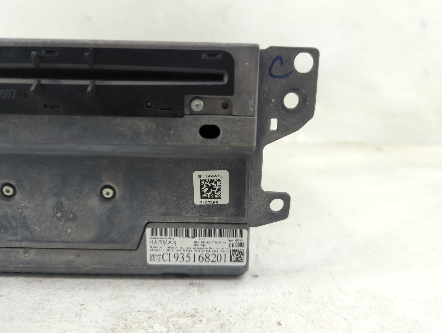 2014 Bmw 428i Radio AM FM Cd Player Receiver Replacement P/N:CI935168201 HBB114, B069/2133687, B114441E Fits OEM Used Auto P