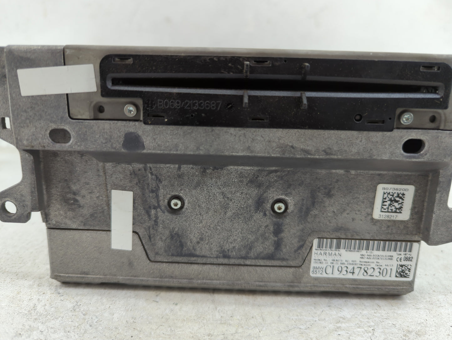 2014-2015 Bmw 428i Radio AM FM Cd Player Receiver Replacement P/N:934782301 Fits Fits 2014 2015 2016 2017 OEM Used Auto Part