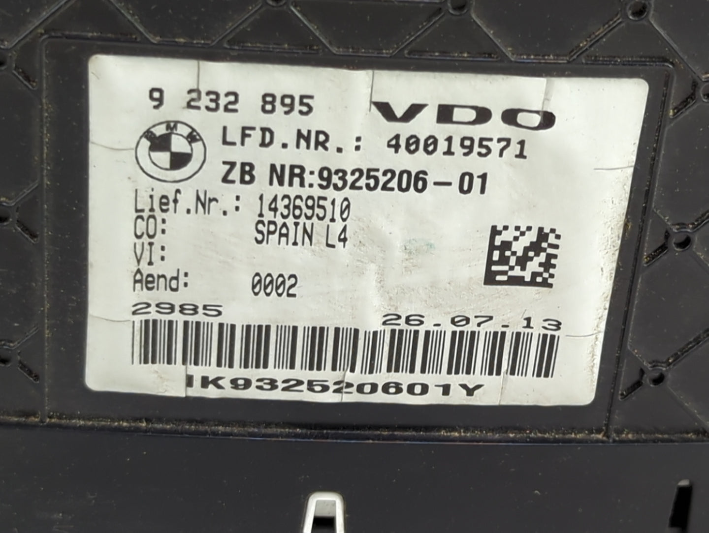 2014-2016 Bmw 428i Instrument Cluster Speedometer Gauges P/N:9232895 9325206-01 Miles:41K Fits OEM Used Auto Parts - Oemused