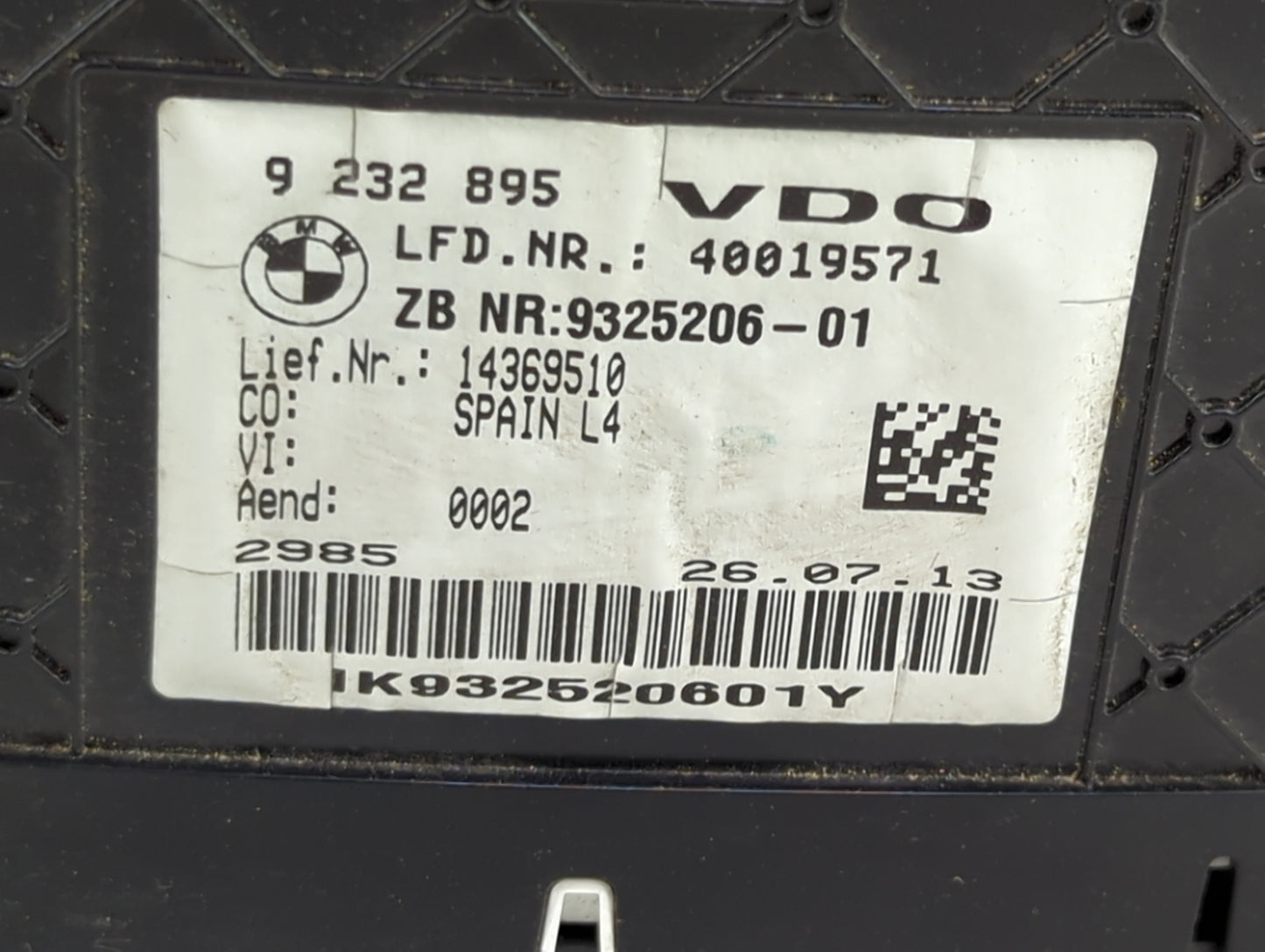 2014-2016 Bmw 428i Instrument Cluster Speedometer Gauges P/N:9232895 9325206-01 Miles:41K Fits OEM Used Auto Parts - Oemused