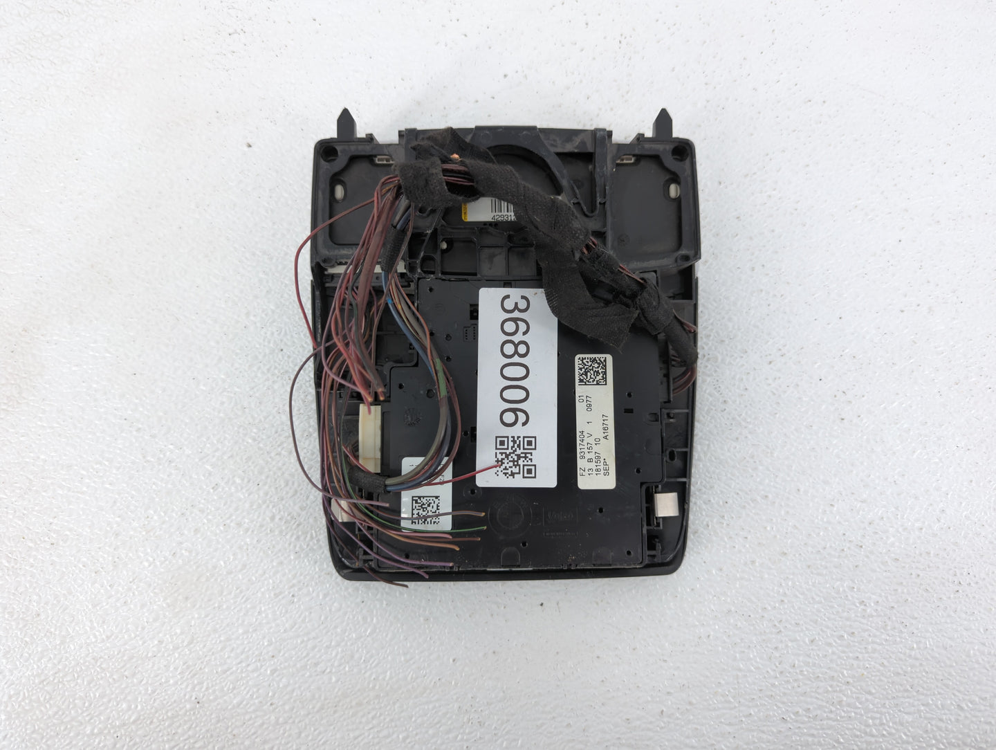 2014 Bmw 428i Overhead Console W/rear Climate Control Black - Oemusedautoparts1.com