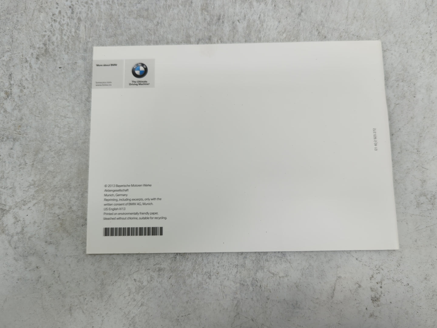 2014 Bmw 435 Owners Manual Book Guide P/N:01402926885 OEM Used Auto Parts - Oemusedautoparts1.com