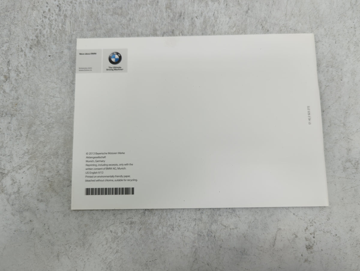 2014 Bmw 435 Owners Manual Book Guide P/N:01402926885 OEM Used Auto Parts - Oemusedautoparts1.com