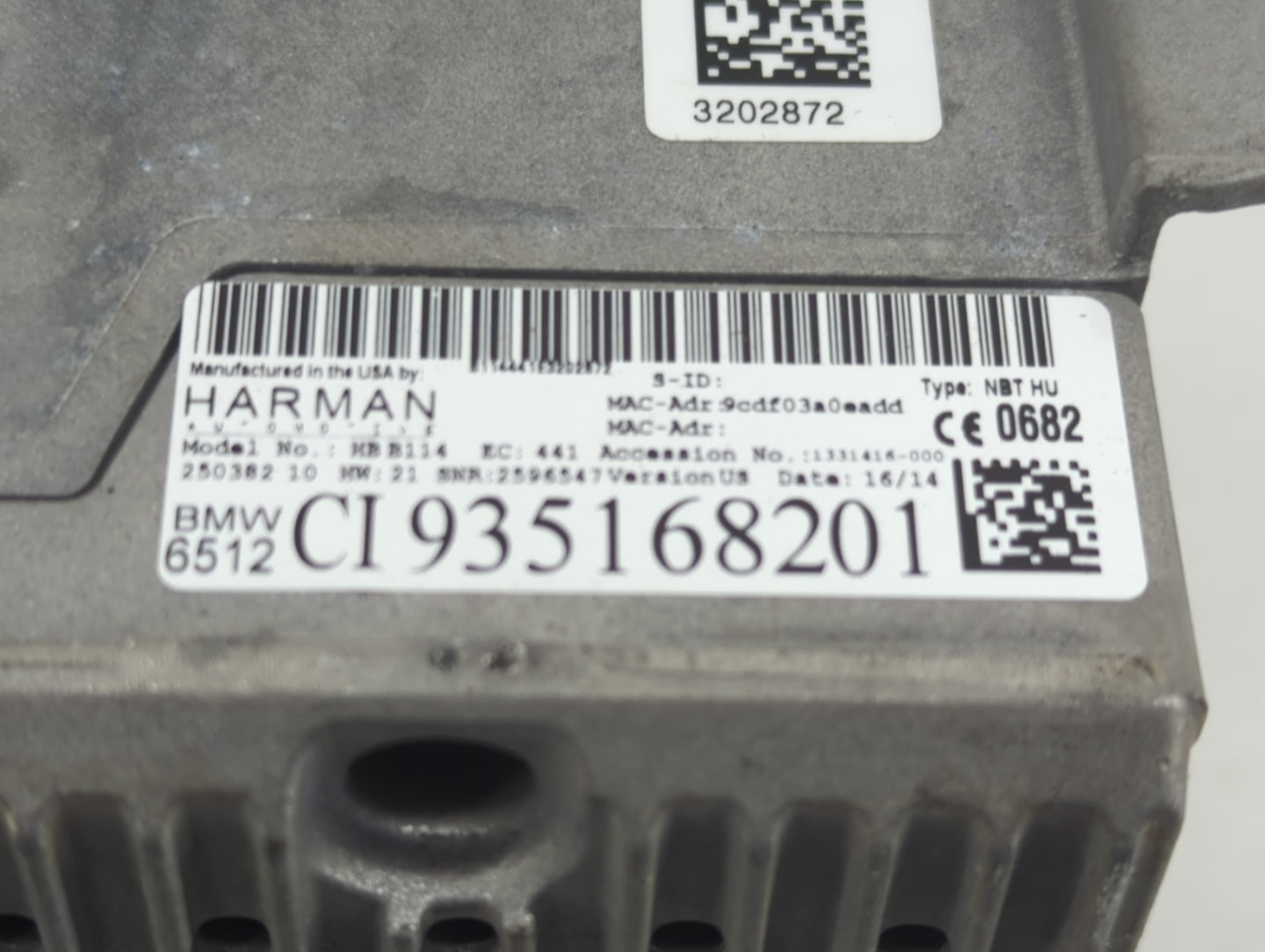 2014-2015 Bmw 435i Radio AM FM Cd Player Receiver Replacement P/N:CI935168201 Fits Fits 2012 2013 2014 2015 2016 OEM Used Au