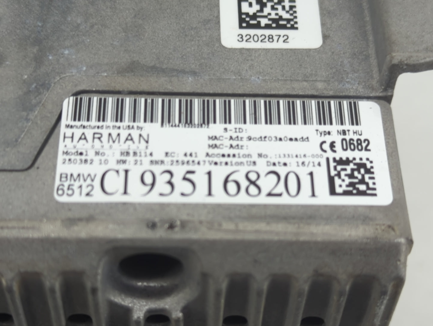 2014-2015 Bmw 435i Radio AM FM Cd Player Receiver Replacement P/N:CI935168201 Fits Fits 2012 2013 2014 2015 2016 OEM Used Au