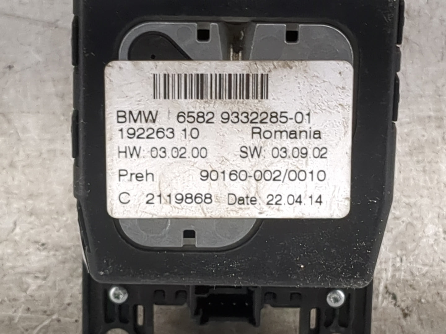 2015-2016 Bmw 435i Radio AM FM Cd Player Receiver Replacement P/N:6582 9332285-01 9332285-01 Fits OEM Used Auto Parts - Oemu