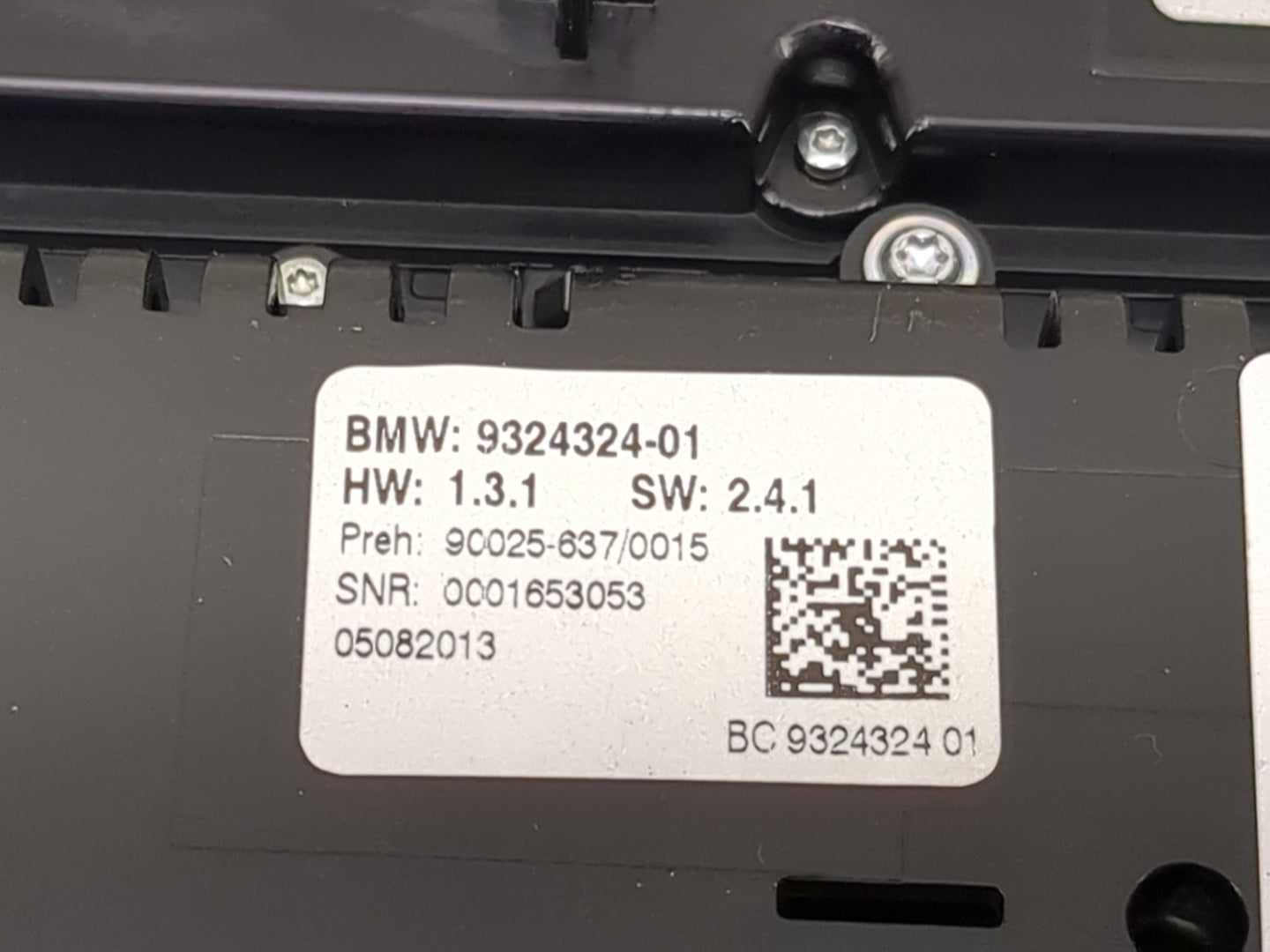 2011-2016 Bmw 528 Climate Control Module Temperature AC/Heater Replacement P/N:9324324-01 9C025-637/0015 Fits OEM Used Auto 