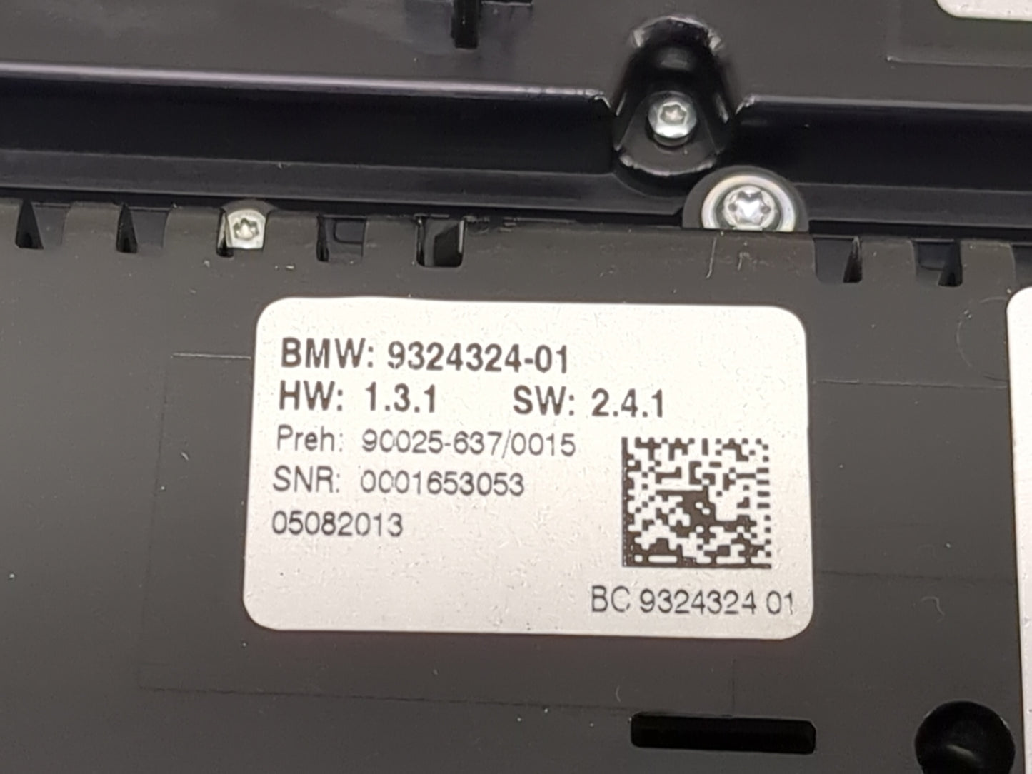 2011-2016 Bmw 528 Climate Control Module Temperature AC/Heater Replacement P/N:9324324-01 9C025-637/0015 Fits OEM Used Auto 