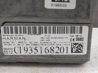 2014 Bmw 528 Radio AM FM Cd Player Receiver Replacement P/N:HBB114 9357168201, B0692133687, B114441E Fits OEM Used Auto Part
