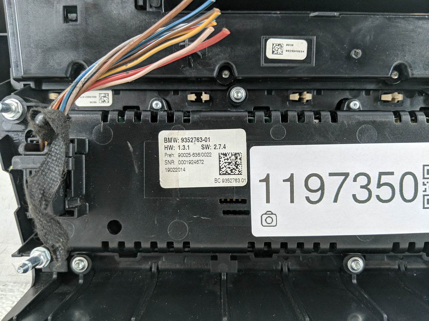 2011-2016 Bmw 528i Climate Control Module Temperature AC/Heater Replacement P/N:90025-636 Fits Fits 2011 2012 2013 2014 2015