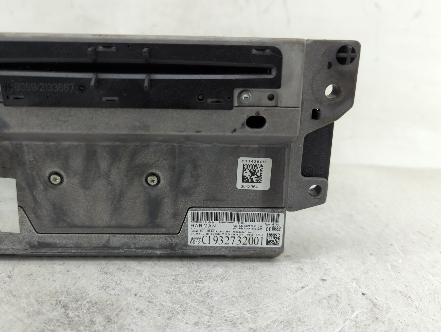 2013-2014 Bmw 528i Radio AM FM Cd Player Receiver Replacement P/N:932732001 Fits Fits 2013 2014 2015 OEM Used Auto Parts - O