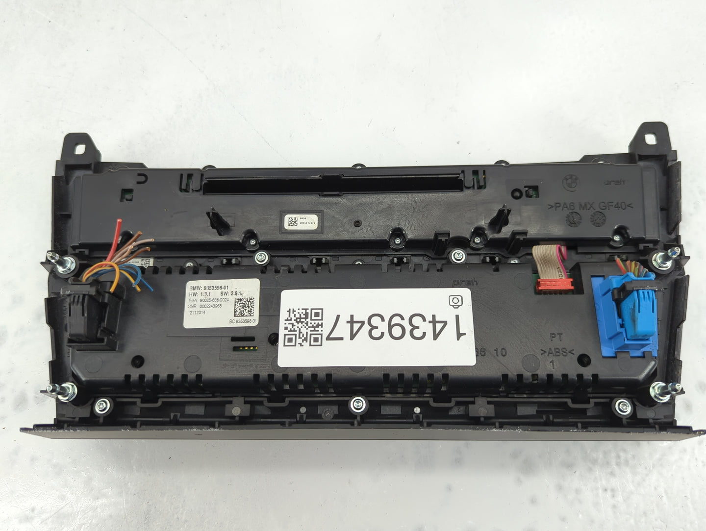 2011-2016 Bmw 528i Climate Control Module Temperature AC/Heater Replacement P/N:9324324-01 Fits Fits 2011 2012 2013 2014 201